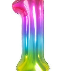 Palloncino Mylar 86 cm Yummy Gummy Rainbow numero 1