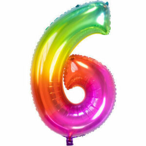 Palloncino Mylar 86 cm Yummy Gummy Rainbow numero 6