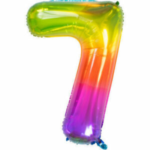 Palloncino Mylar 86 cm Yummy Gummy Rainbow numero 7