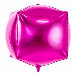 Palloncino Mylar Cubo 14” 35x35x35 cm Fucsia *