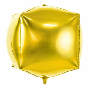 Palloncino Mylar Cubo 14” 35x35x35 cm Oro *