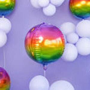 Palloncino Mylar Sfera 16” 40 cm Rainbow