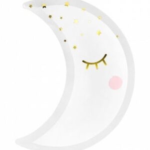 Piatti in carta sagomati Luna 10,5×24 cm Little Star 6 pz*