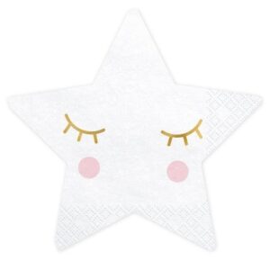 Tovaglioli sagomati Stella Bianca 30×30 cm Little Star 20 pz*