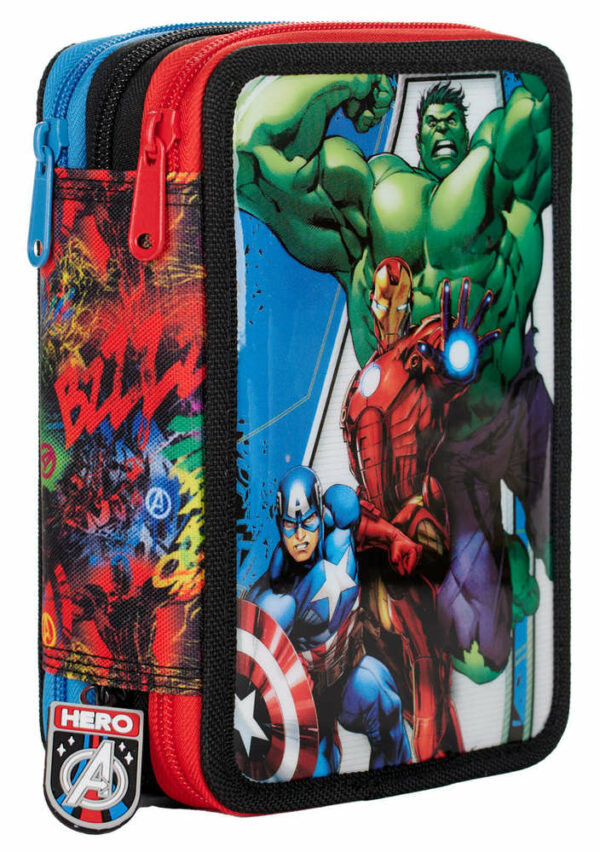 Astuccio 3 Zip Avengers 20 *