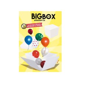 Big Skatush Scatola Regalo porta palloncini 60x60x60 cm