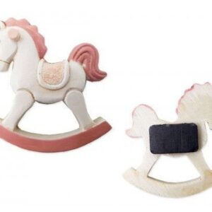 Cavallo a Dondolo Rosa H 6 cm*