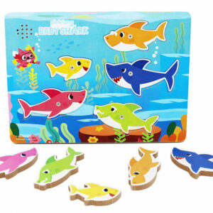 Baby Shark Puzzle in Legno con Melodia *