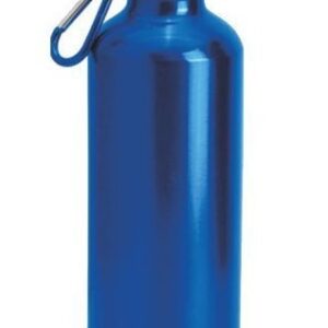 Borraccia in Alluminio 500 ml con moschettone Blu*