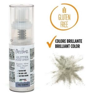 Spray Colorante Pump Glitterato Argento 10 gr *