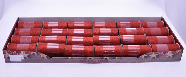 Nastro Natalizio Rosso altezza 11,3 cm lunghezza 2,7 metri *