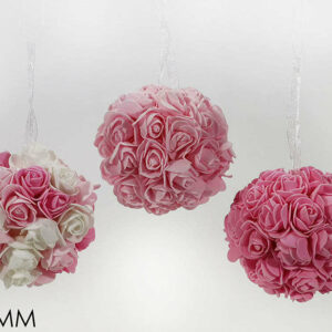 Sfera con Rose Rosa 10 cm *