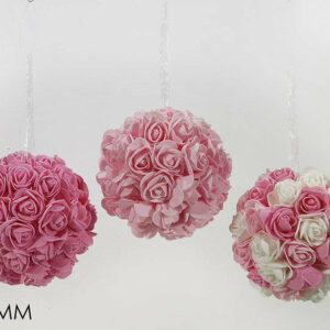 Sfera con Rose Rosa 12 cm *