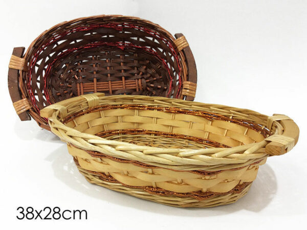 Cesta Ovale in vimini 38x28 cm *