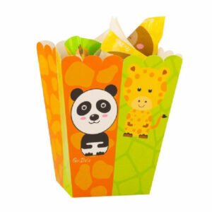 Party Box 6,5x8x15 cm  Zoo Party 4 pezzi *