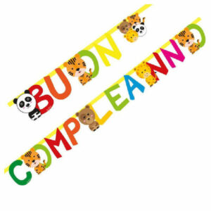 Festone Buon Compleanno Zoo Party 2,8 metri *