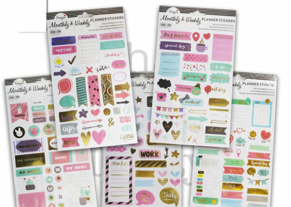 Sticker per agende e planner 20 pezzi *