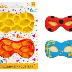 Set 2 Tagliapasta Maschere di Carnevale in plastica *