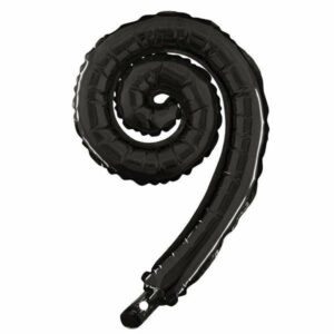 Palloncino Mylar 26×36 cm Spirale Nera *