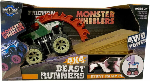 Auto Monster 4WD con rampa *