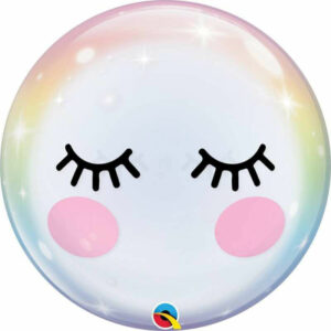 Palloncino Qualetex 22” 56 cm – Bubbles – Ciglia “Eyelashes”