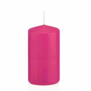 Candela Cilindro altezza 12 cm diametro 6 cm Fucsia *