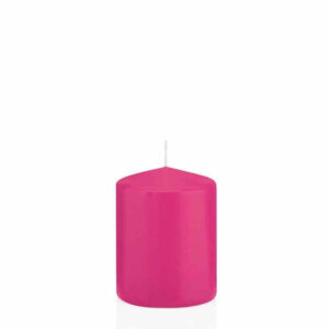 Candela Cilindro altezza 8 cm diametro 6 cm Fucsia *