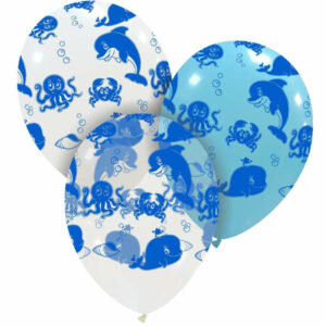 Palloncino in Lattice 12” con stampa Animali Marini 100 pezzi *