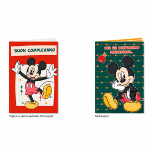 Biglietto Auguri Disney Topolino – modelli assortiti *