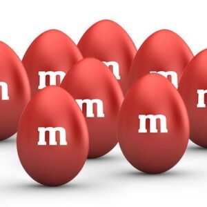 Sacchetto M&M’s con arachidi Rosso 500 grammi *