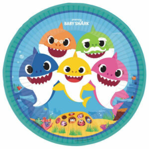 Piatti in carta 23 cm Baby Shark 8 pezzi