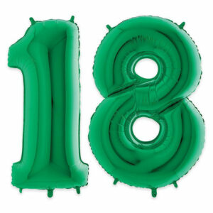 Palloncino Mylar 102 cm Verde numero 18