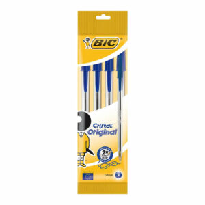 4 Penne Bic Cristal Original blu *