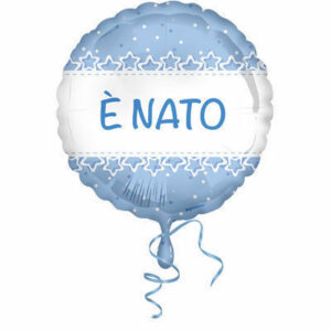 Palloncino Mylar 18” 45 cm E’ Nato stelle azzurro