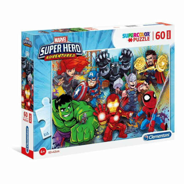 Puzzle 60 Maxi Supercolor Marvel Super Hero *