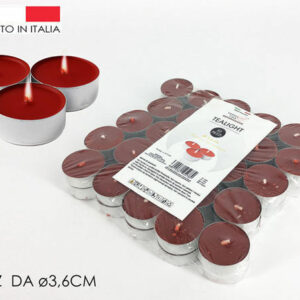 Candele Tealight rosse 50 pezzi *