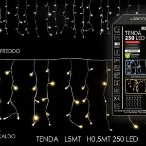 Tenda 250 Led luce Calda e Fredda 5 metri x 50 cm *