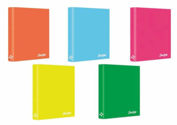 Copertina ad Anelli Maxi A4 Swipe Fluo *