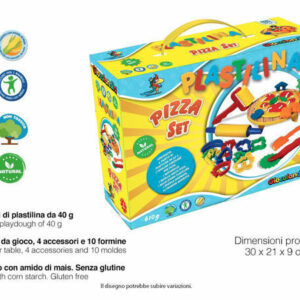 Set Pizza Plastilina 19 pezzi *