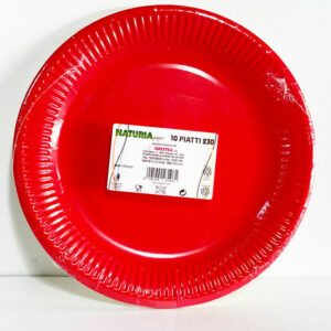 Piatti in carta 23 cm Rosso 10 pezzi *