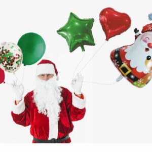 Set 6 palloncini babbo natale *