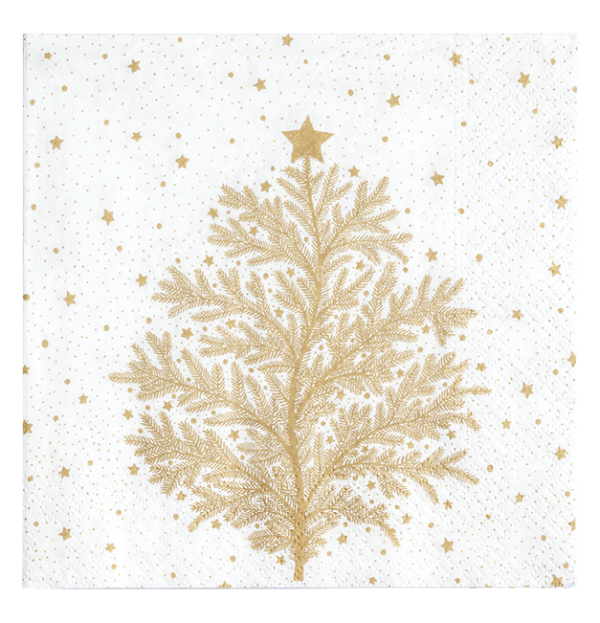 Tovaglioli 33x33 cm Golden Tree 20 pezzi *