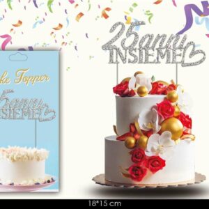 Cake Topper 25 Anni Insieme *