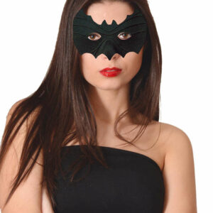 Maschera Nera Pipistrello Domino *