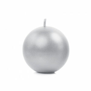 Candela Argento Sfera 80 mm *