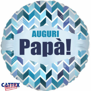 Palloncino Mylar 18” 45 cm Auguri Papà *