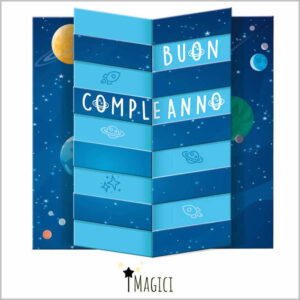 I Magici Biglietto Auguri Compleanno Spaziale *