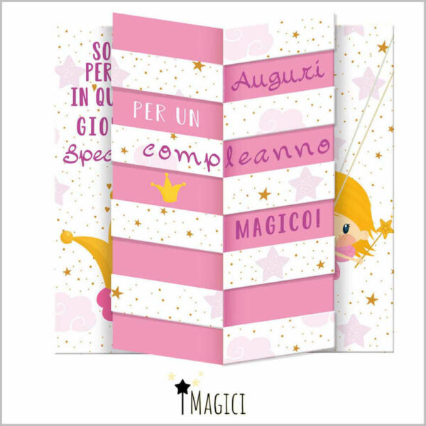 I Magici Biglietto Auguri Compleanno Fatina *