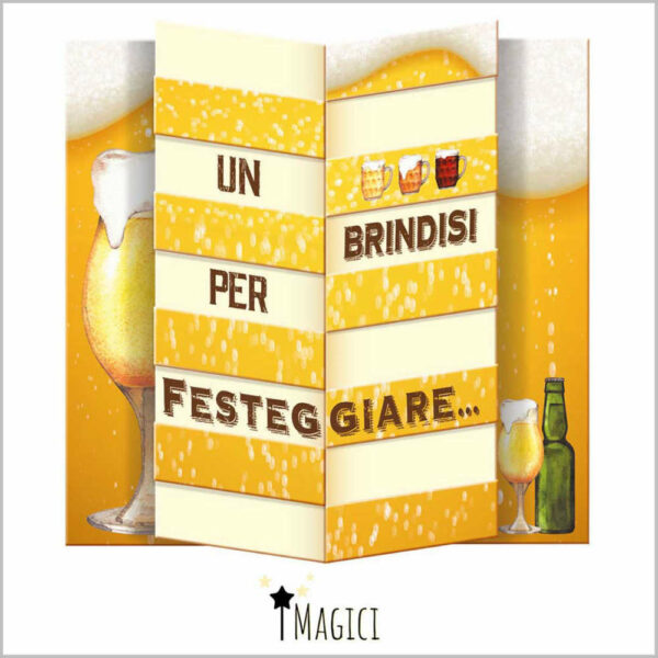 I Magici Biglietto Auguri Compleanno Birra *