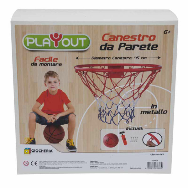 Basket Canestro in metallo da Muro diametro 45 cm *